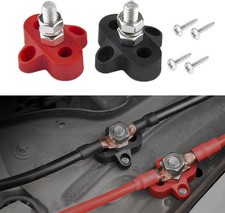 2PCS Bus Bar 12V 250A Power Distribution Block, Automotive Terminal Block, Power