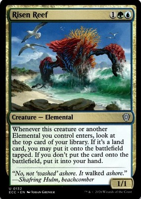 MTG Risen Reef NON FOIL NM U 132 Commander: Lorwyn Eclipsed