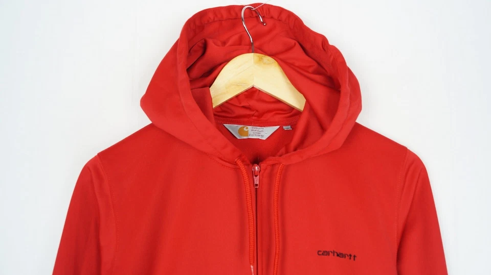 CARHARTT Mujeres Jersey Talla M Rojo Con Capucha Calentamiento Cremallera Com... - Imagen 4 de 4