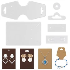 6 Pcs Earring Display Cards Cutting Dies Carbon Steel Necklace Keychain Card ...