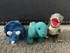 Lot 3 Prextex Plush Dinosaur Stegosaurus T-Rex Mint 10” Brontosaurus Mint Dinos
