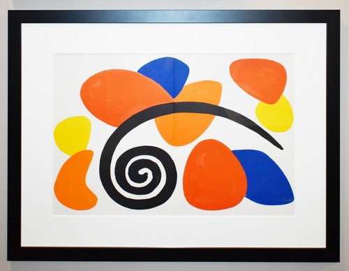 Alexander Calder 1968 Lithographieplatte 2 hintere Spiegel #173 - Bild 2 von 3