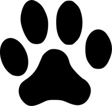 Paw Print dog cat die cut vinyl decal sticker car Truck window