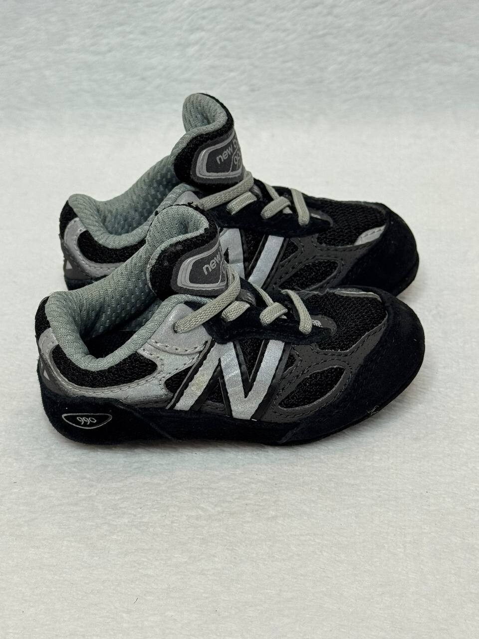 PONY New Balance 990V6 culla elastica nero argento Cc990bk6 scarpe bambino taglia 3M