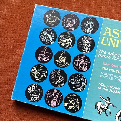Vintage 1969 Astrological Universe Game 60s Zodiac Horoscope