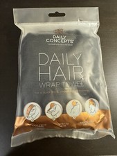 Daily Concepts Daily Hair Towel Black NEW Sealed
