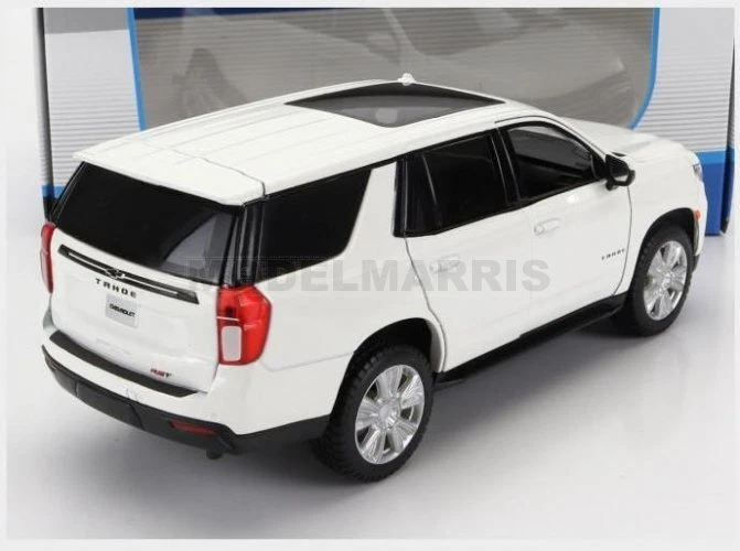 MAISTO 31533W CHEVROLET - TAHOE SUV 2021 - WHITE - 1/26 - Immagine 2 di 2