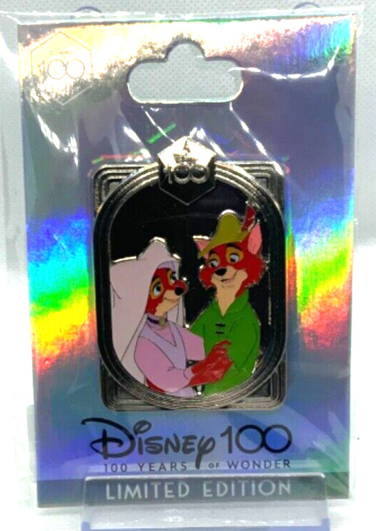 Disney DEC 2023 100 Years of Wonder Robin Hood & Maid Marion LE 400 pin