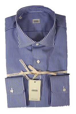 ALESSANDRO GHERARDI camicia UOMO sartoriale RIGA pari-pari COTONE