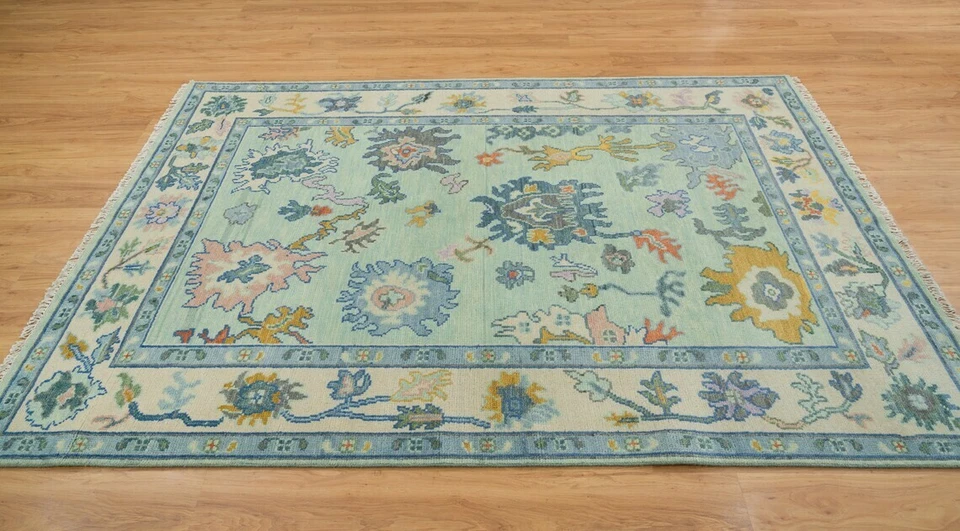 8x10 New Oushak Rug Transitional Hand Made Hand Knotted Living Room Area Rug - Image 3 of 4