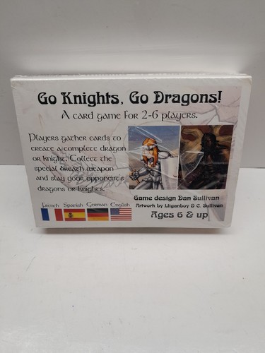 Earwig Ent Boardgame Go Knights! Go Dragons New Sealed Cards - Picture 4 of 6
