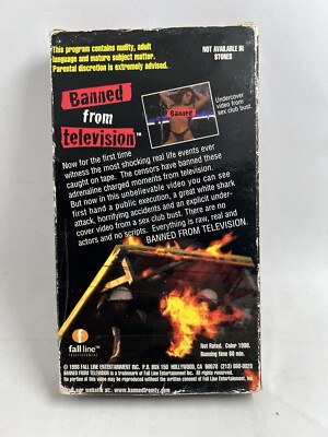 BANNED FROM TELEVISION TV SUPER RARE VHS TAPE 1998 (This