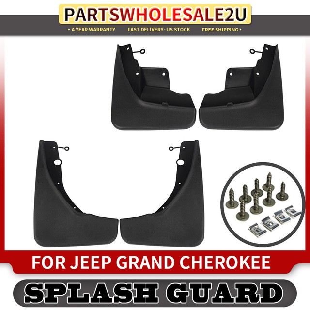 Front & Rear Splash Guards Mud Flaps Mudguards for Jeep Grand Cherokee