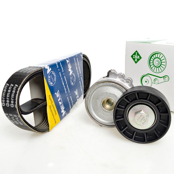 Meyle 6PK1215 + Spannrolle FüR Citroen C4 C5 C8 Jumpy C-MAX Focus 2 Peugeot 2.0D-image