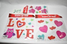 Valentines Day Window Gel Clings Decor