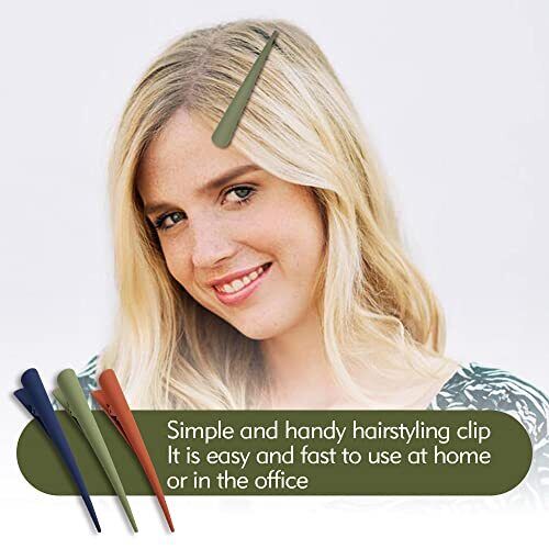 10 Pcs 4.7 Inch Long Plastic Alligator Hair Clips for Styling Colorful Non - Picture 3 of 7