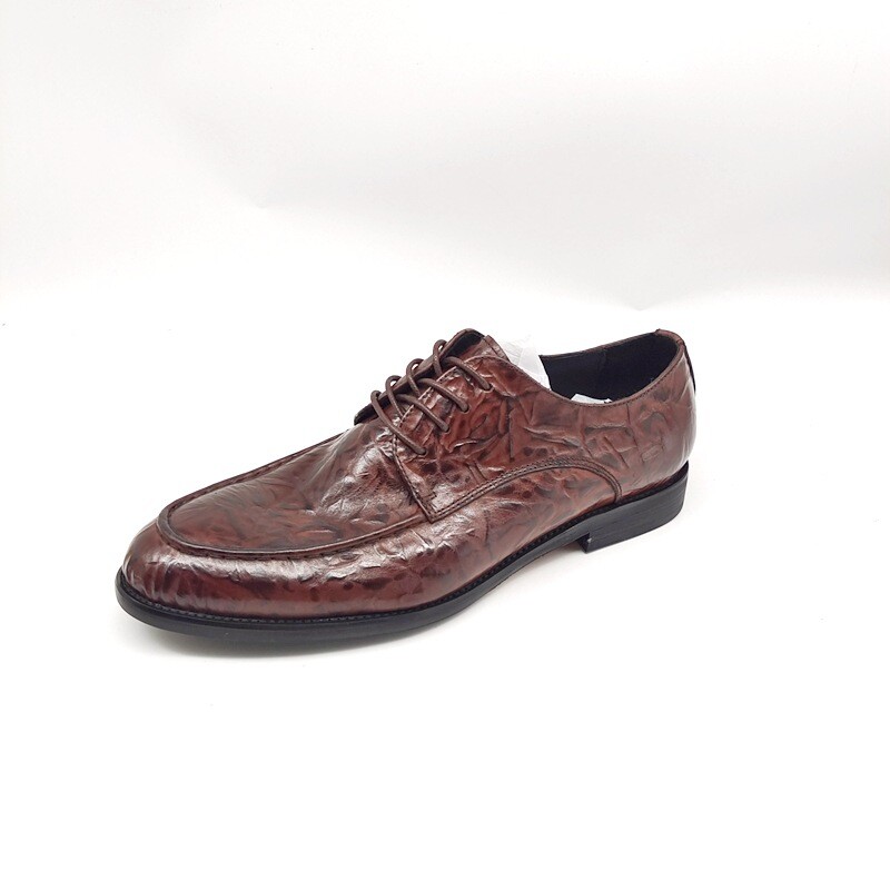 SAOLA Scarpe casual business uomo punta tonda moda stringate lavoro vera pelle Oxford tg