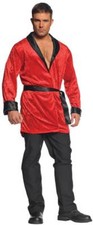 Underwraps Smoking Jacket Robe Evening Velvet Adult Mens Halloween Costume 28943