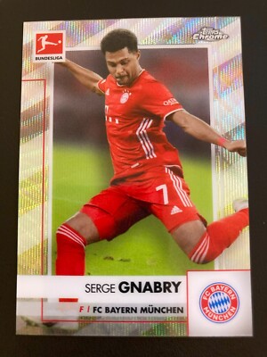 2020-21 Topps Chrome Bundesliga Silver Wave Refractor Serge Gnabry ed/250 BAYERN
