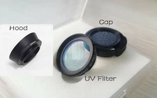 Coated UV Lens Filter Lens Cap Hood for Rollei 35 series 35 35T 35TE 24mm