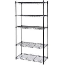 5Tier Wire Shelving Unit Rack Large Space Adjustable Storage Shelves for Kitchen