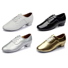 Adult men latin dance shoes Suede Sole Ballroom salsa tango 3.5CM heeled 