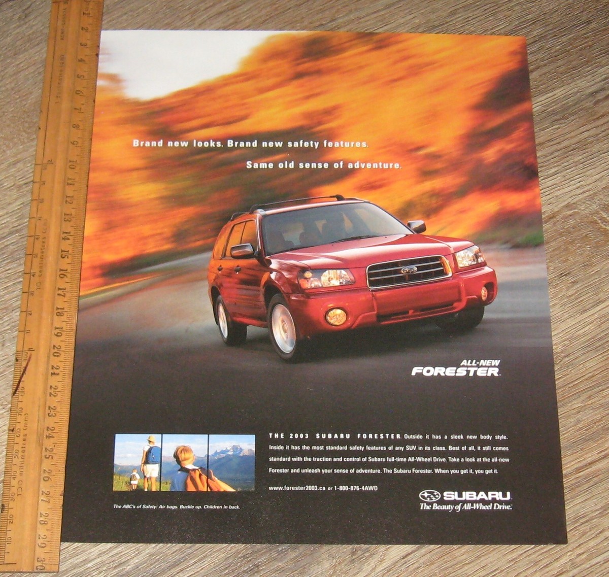 SUBARU FORESTER カタログ7冊 Subaru Car AD 2003 Forester original ONE magazine page