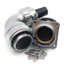 Weipu WS28 26 pin Panel Mount Elbow Circular Connector,Aviation Cable Connector