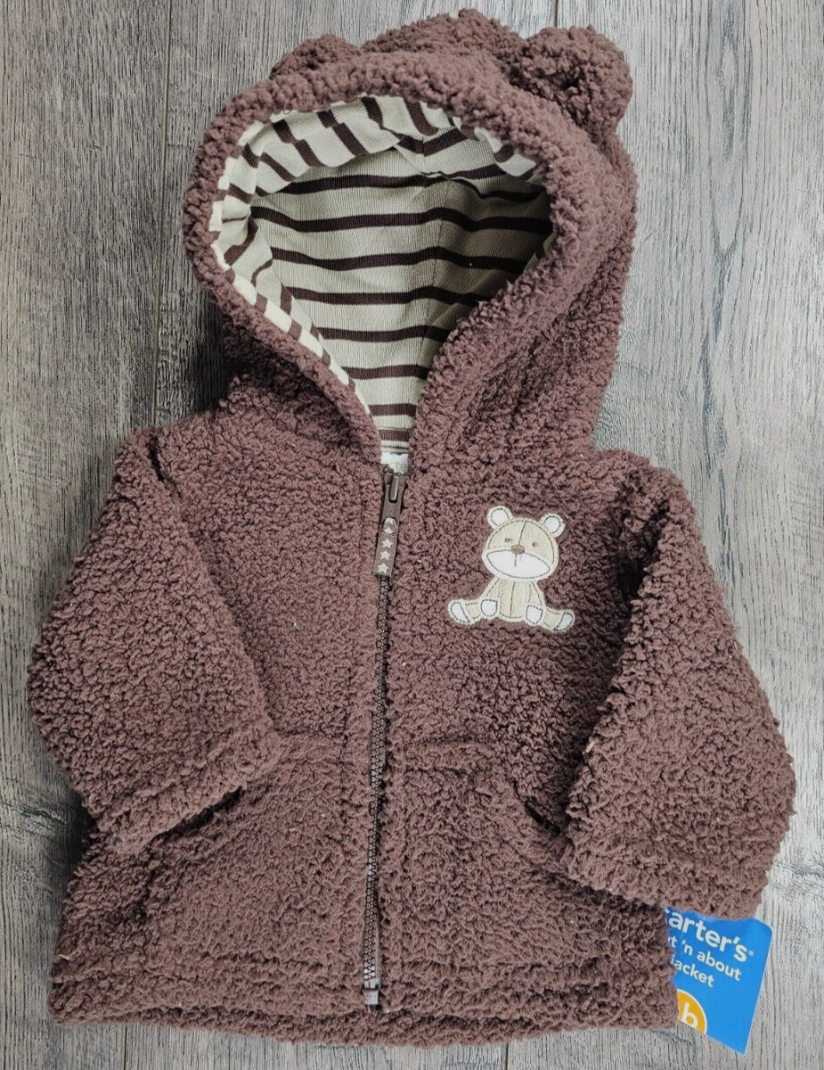 Fuzzy Baby Bear Jacket Baby Boy Clothes New Vintage Carter's