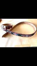 VINTAGE BEADED BELT MINT COND. SIZE 40 ONE INCH WIDE  SOUTHWESTERN STYLE 