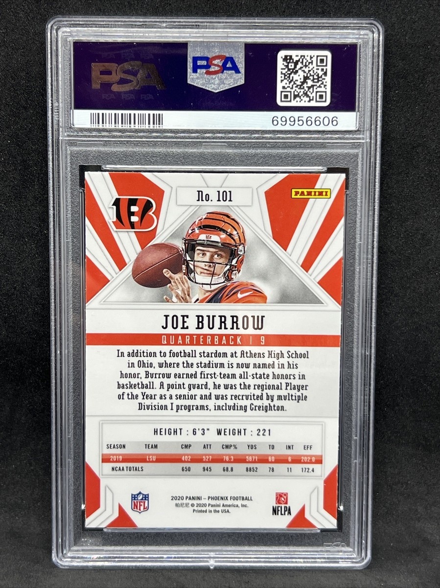 77854167 JOE BURROW 2020 Panini Phoenix 101 Fire Burst RC Rookie