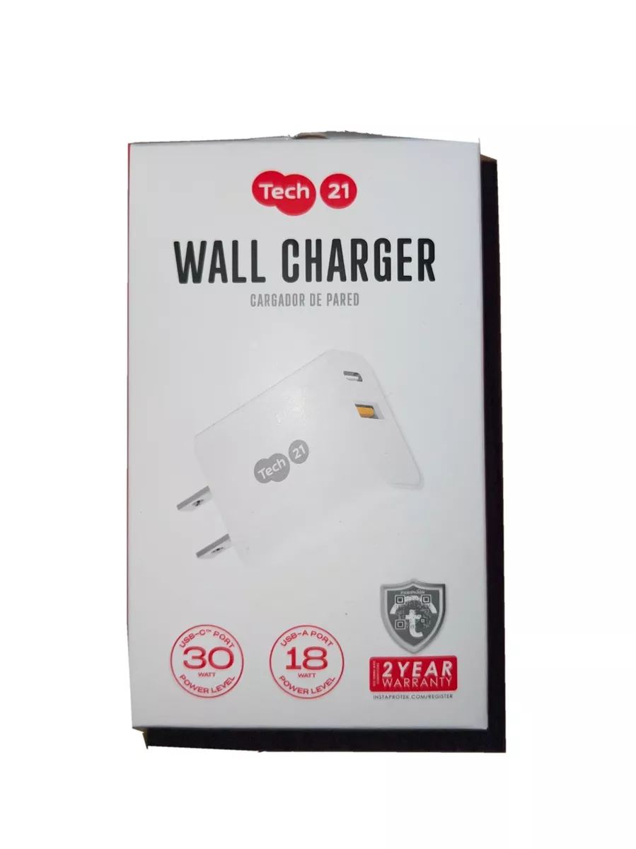 Universal Wall Charger Dual With 30W USB C & USB A Ports Charging Block -  New