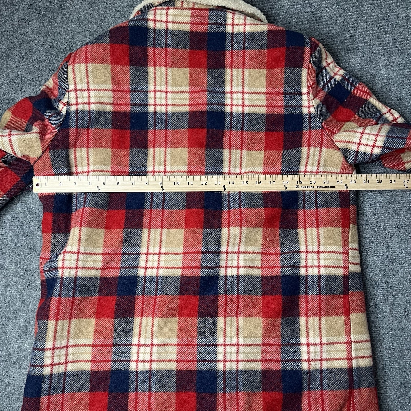 vtg Pendleton Jacket wool Lumberjack Flannel Mens… - image 4