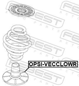 FEDERTELLER FEBEST OPSI-VECCLOWR V FÜR OPEL VECTRA C,VECTRA C GTS,SIGNUM - Bild 3 von 6