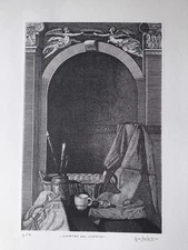 Stupenda acquaforte Giancarlo Barbieri Maira - firmata a mano