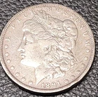 1891 Morgan Silver Dollar $1 $1 $1 $1 $1