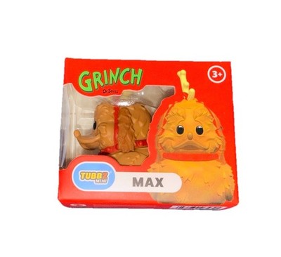 Mini Tubbz The Grinch MAX Dog Rubber Duck - 2'' High Red Box Jeep Decor NIB