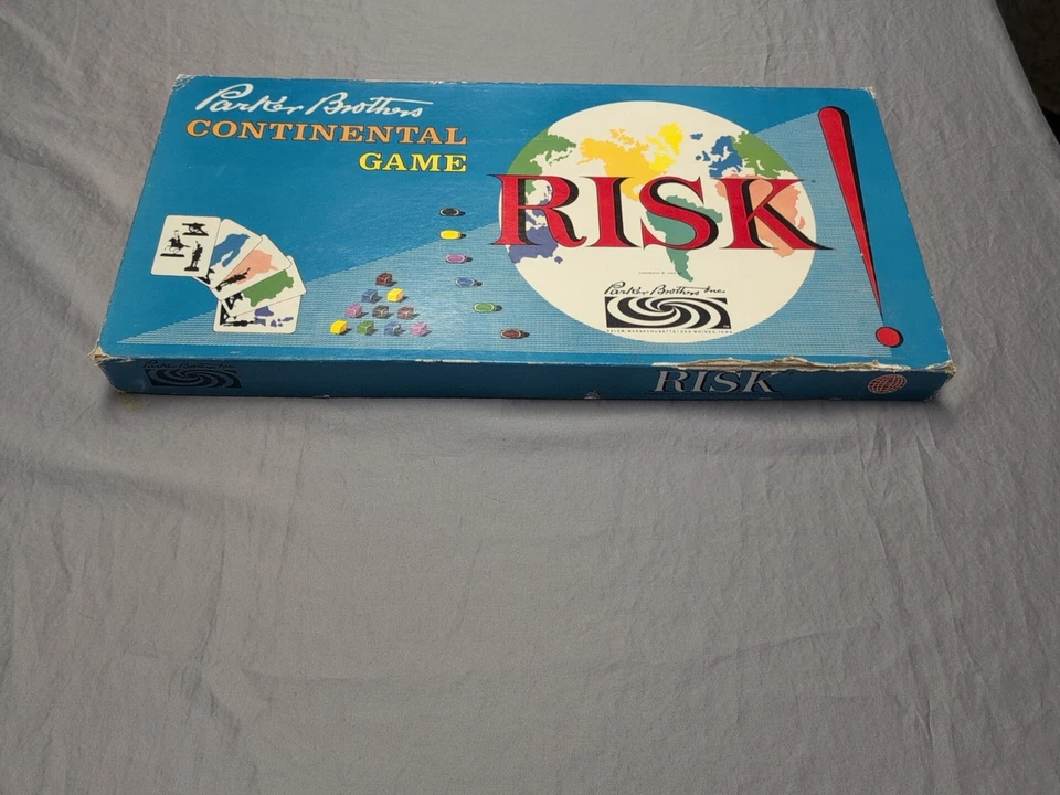 VTG RISK Board Game Complete Early Version All Pieces 1959 1963  - Image 2 of 4