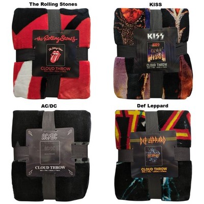 Classic Rock Band Luxury Cloud Fleece Throw Blanket, 60''x70''