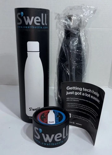 Swell Water Bottle (Black ) 17oz Insulated Stainless Steel Water Bottle