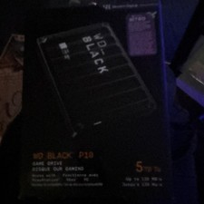 WD_BLACK P10 5TB External Game Drive Portable Hard Drive Black new sealed