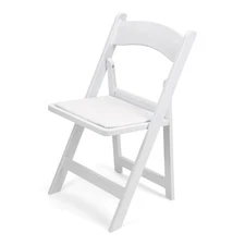 TitanPRO™ White Resin Folding Chair