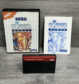 California Games Sega Master System Game Authentic! Good Condition! Tested!