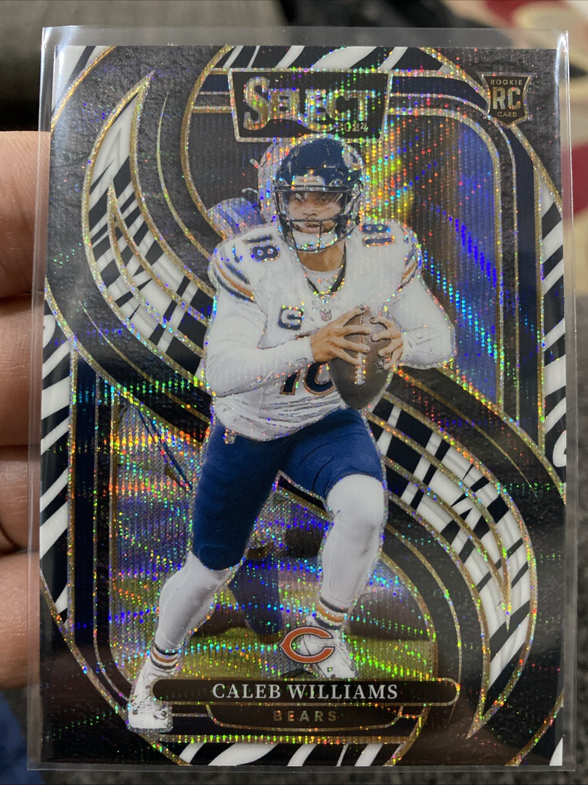 2024 Select Premier Level #114 Caleb Williams Zebra Prizm Case Hit SSP RC 🔥🏈💎