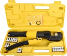 10T Hydraulic Crimping Tool 12-2/0 AWG Battery Cable Crimping Tool 0.43 Inch Str