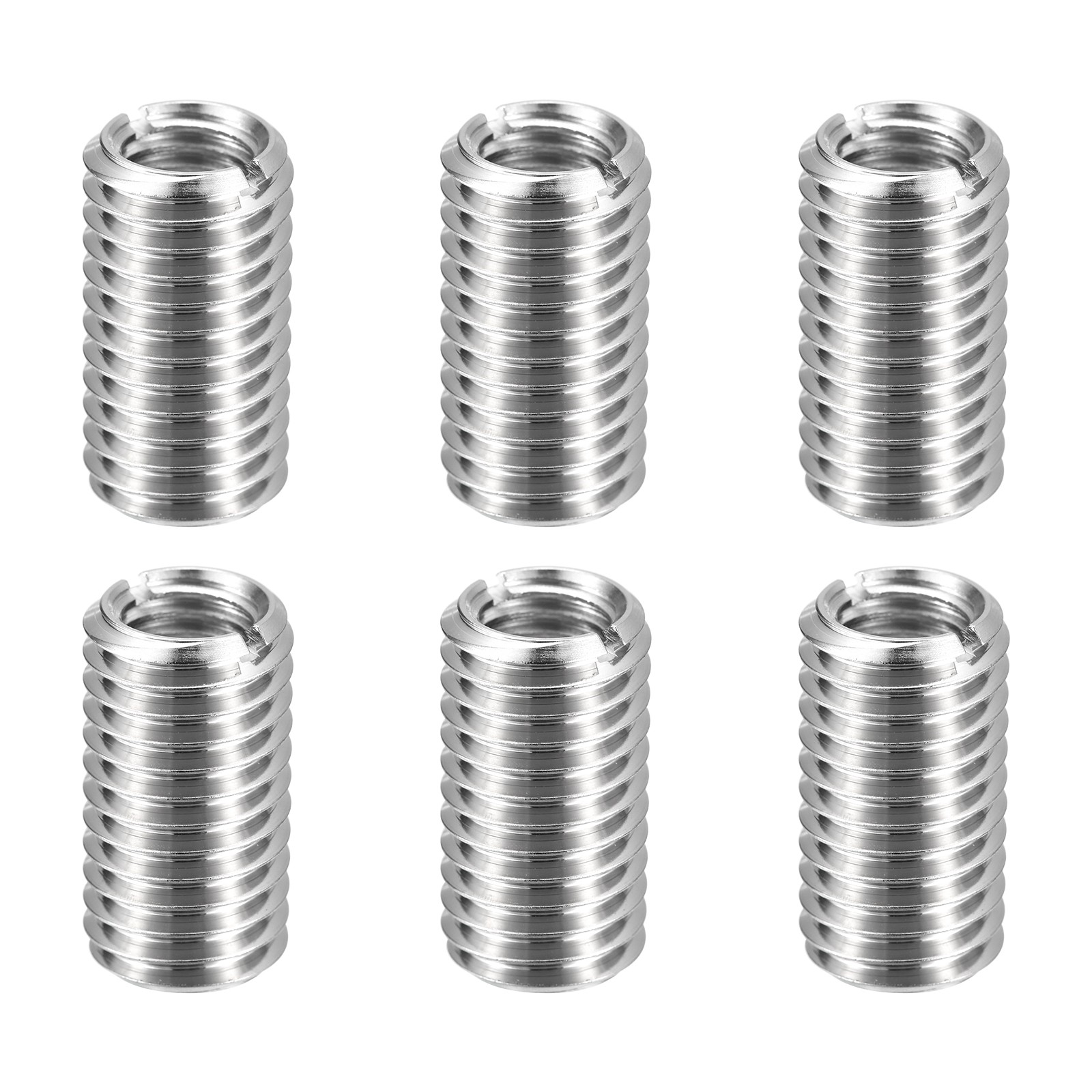 6pcs M14x2 Male to M10x1.5 Female Thread Repair Insert Reducing Nut 25mm Long