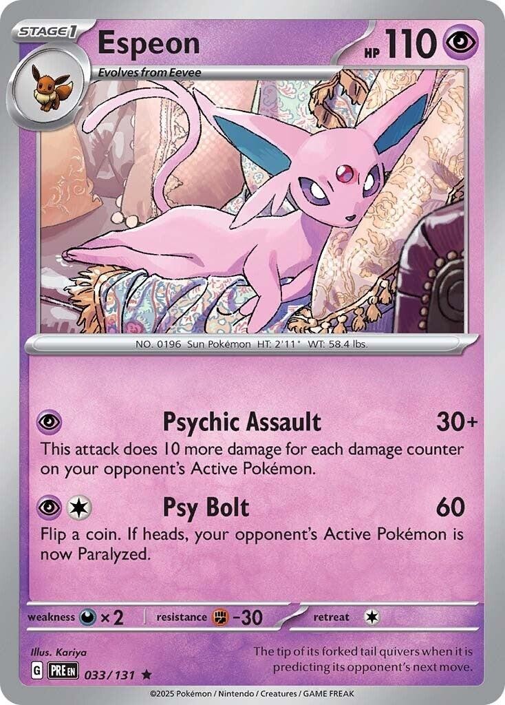 Espeon Holofoil [PRE - 033/131]Espeon