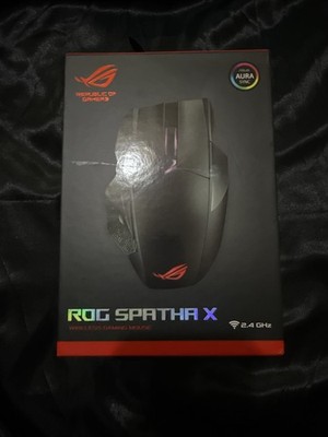 ASUS ROG Spatha X Wireless Optical Gaming Mouse Black Aura RGB- New Premium