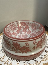 Aimusego Ceramic Dog Bowl Chinoiserie Red White Floral Pet Dish 7 Heavy Aimusego Ceramic Dog Bowl Chinoiserie Red White Floral Pet Dish 7 Heavy