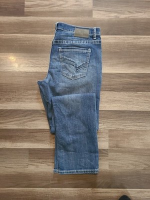 BKE Buckle Nolan Straight Leg Jeans  36x33  Blue Wash Premium Stretch Denim